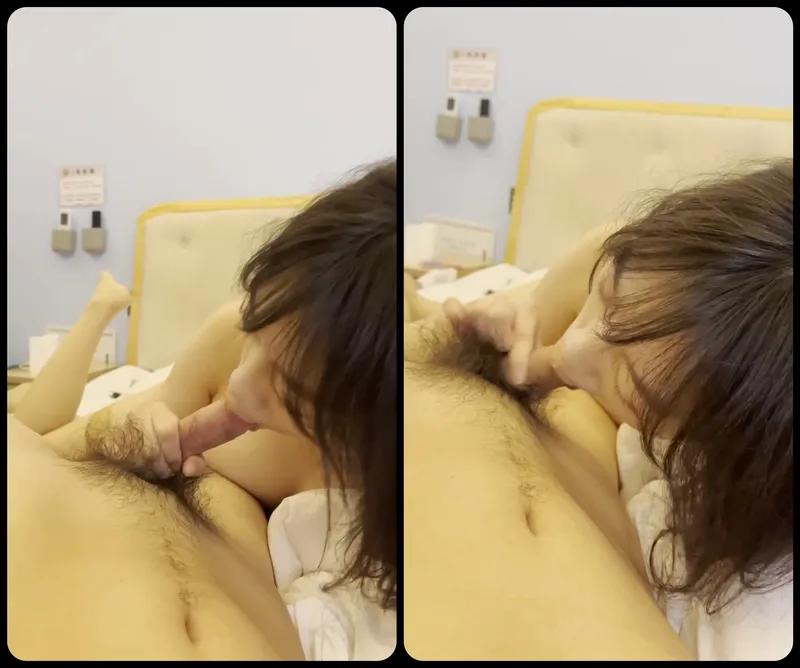 Ghệ ngoan mút láp chim bự của anh