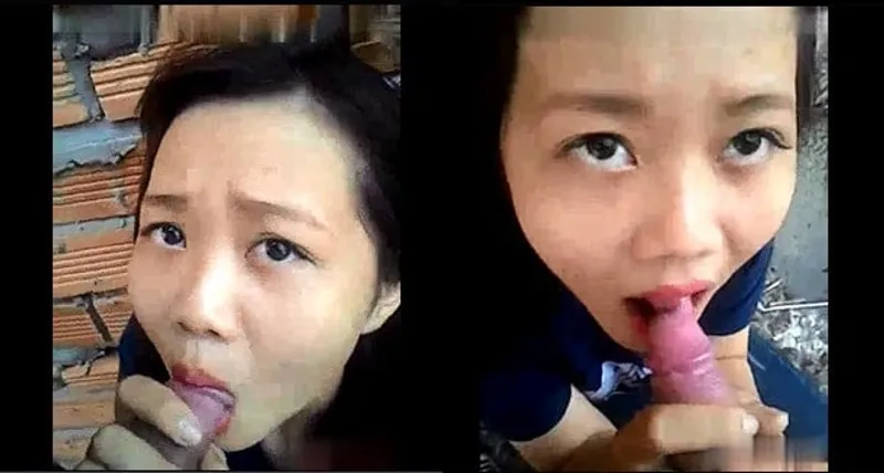 Con ghệ bú của quý ở vườn sau nhà